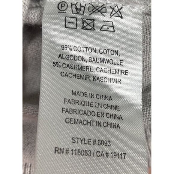 Minnie Rose Gray Short Sleeve Blouse - Picture 5 of 8